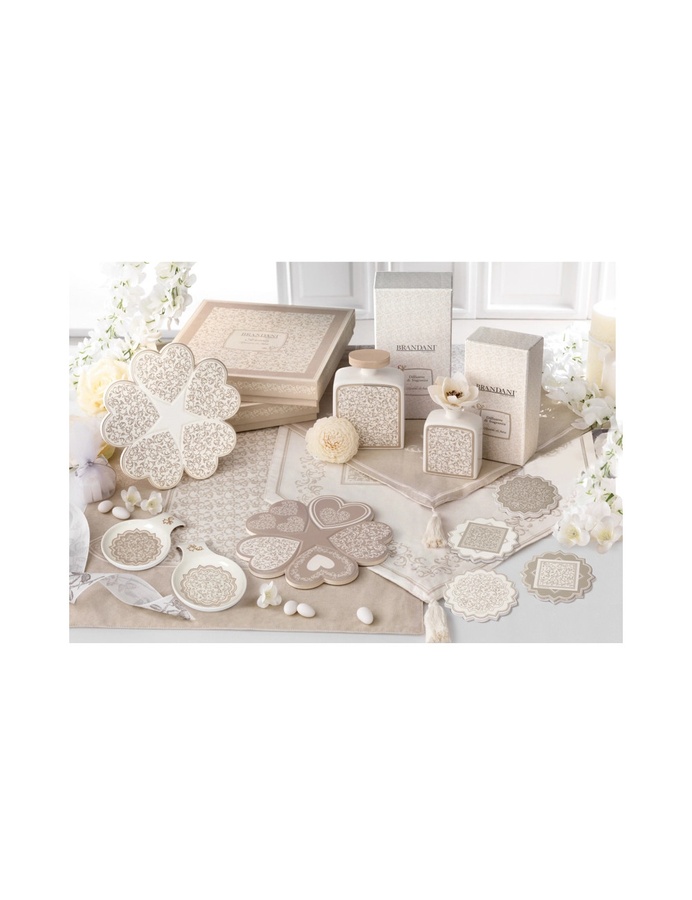 DECORATION RICCIOLI DI FATA SET 4 PZ CERAMICA/SUGHERO | Brandani