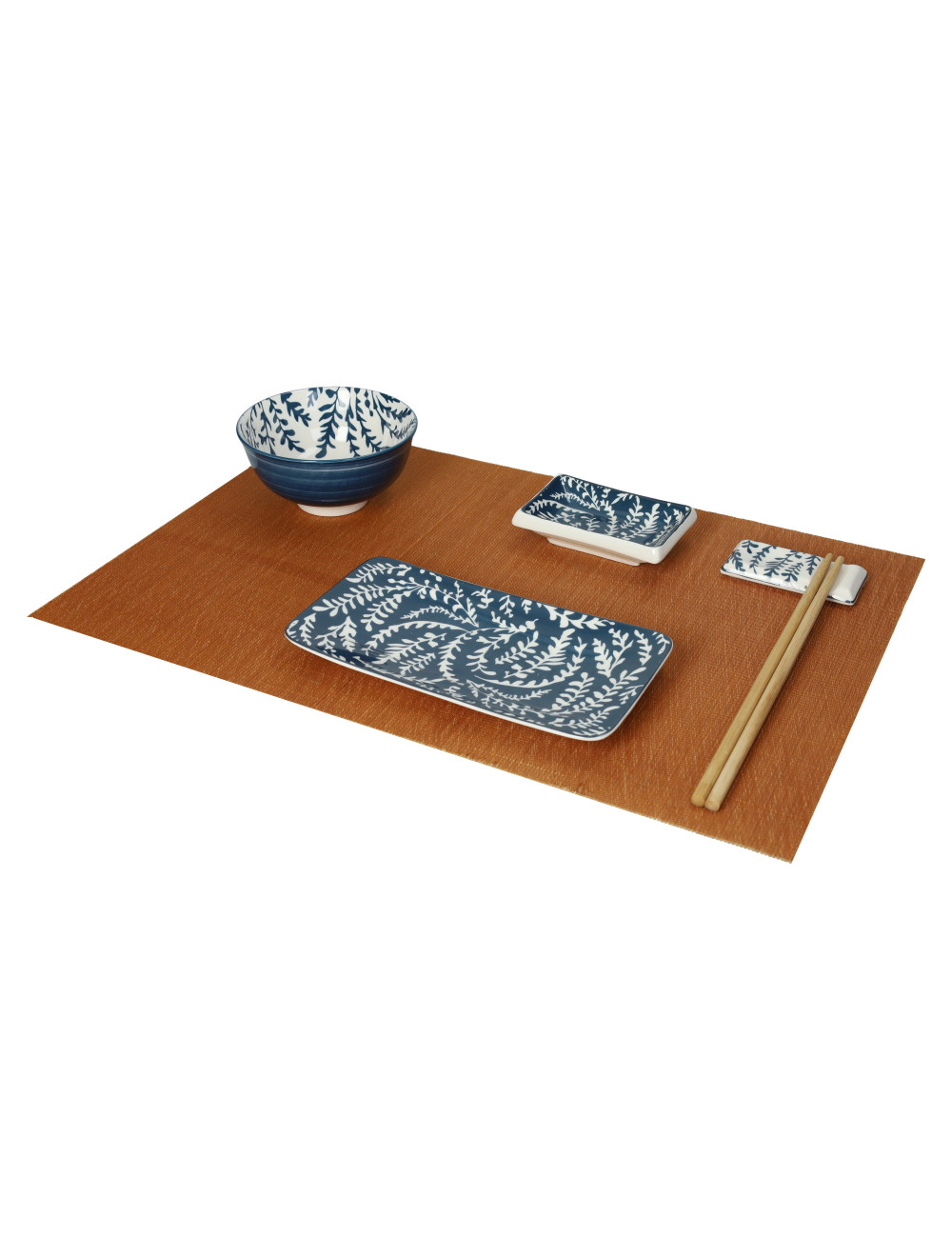 SUSHI SET 12 PZ PORCELLANA/BAMBU' | Brandani