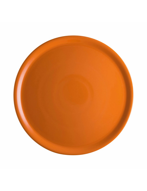 ORANGE PIZZA PLATE PORCELAIN | Brandani