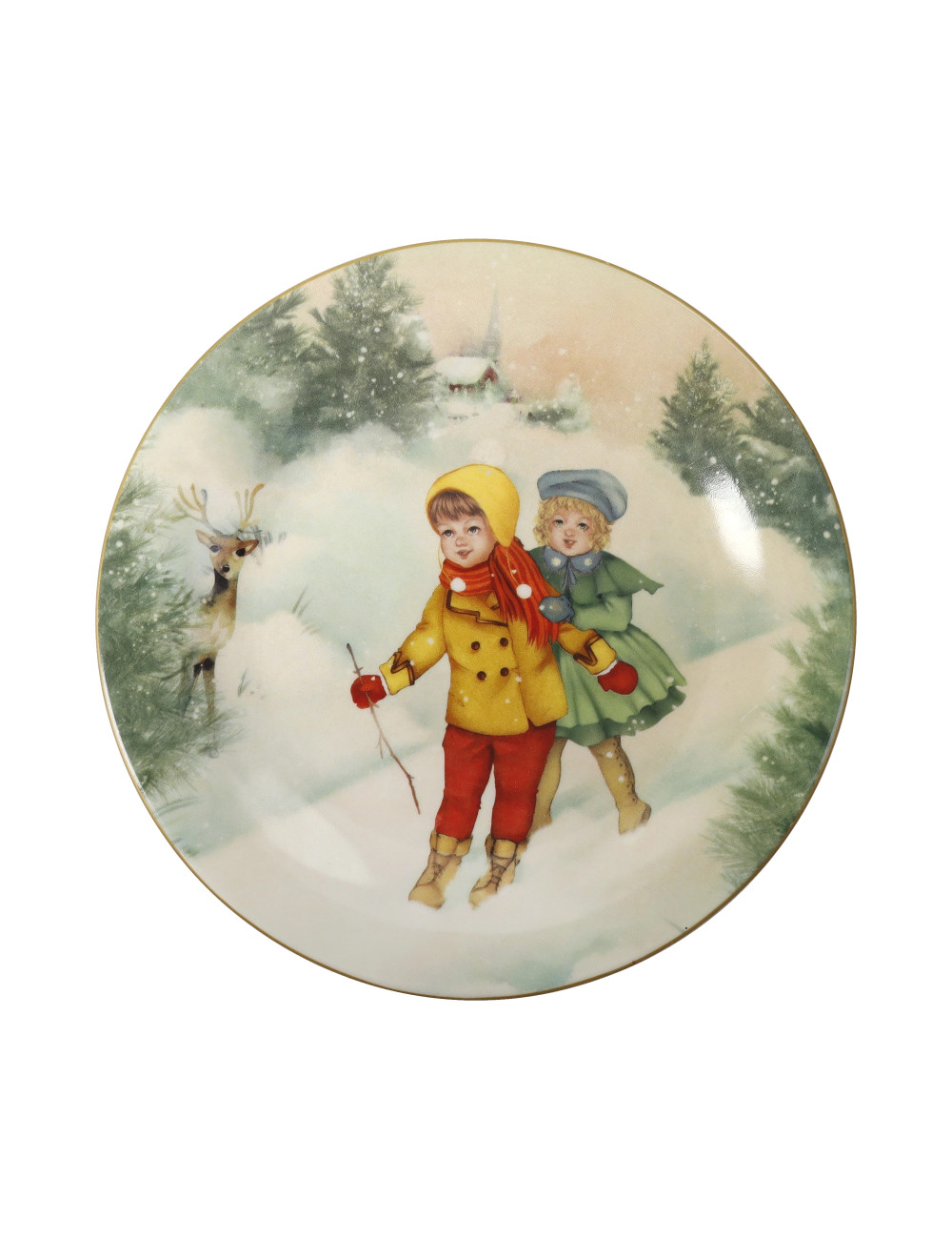 CUCCIOLI PORCELAIN SMALL PLATE (HAPPY KIDS) | Brandani