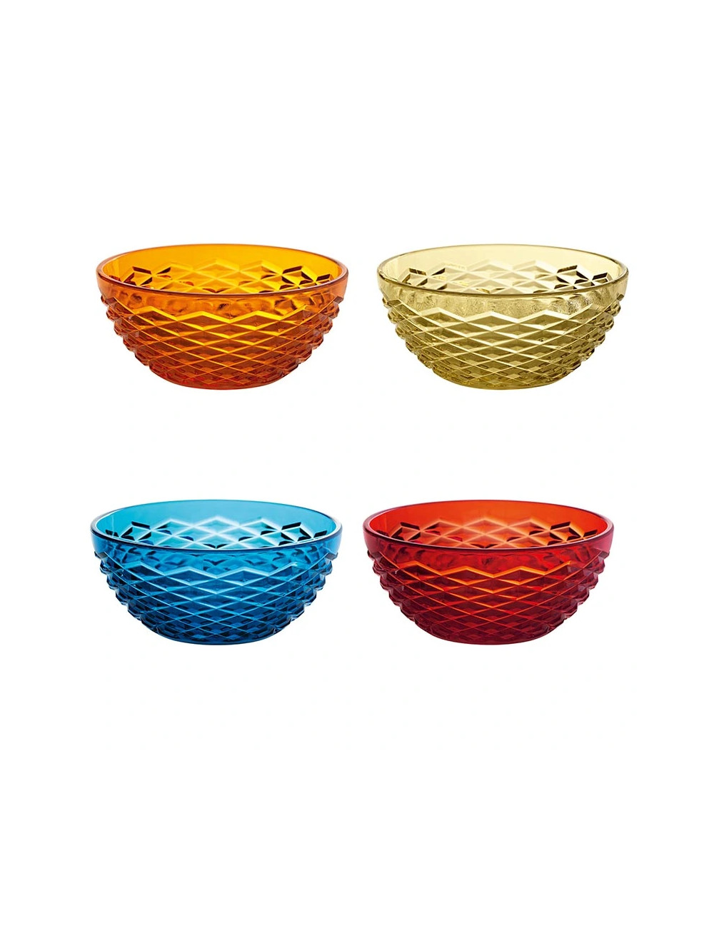 POP SUMMER 4 PCS CUP SET ASSORTED COLORS PLASTIC | Brandani