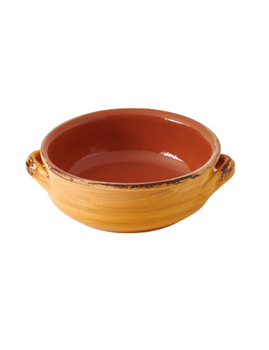 FIRE CLAY COCOTTE WITH HANDLES ASSORTED COLOURS | Brandani