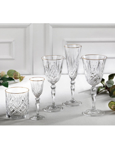 CALICE GOLD AND GOLD CRYSTAL GLASS | Brandani