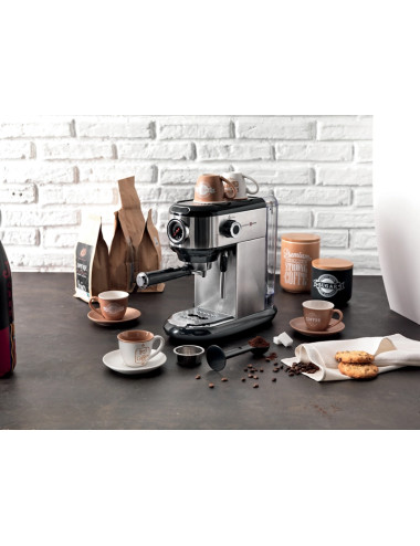 ELECTRIC TECHNO COLLECTION STAINLESS STEEL COFFEE MAKER | Brandani