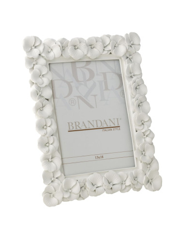 POLYRESIN WHITE PRIMULA PHOTO FRAME INTERNAL SIZE 13X18 | Brandani