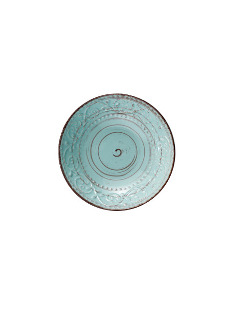 PIATTO FONDO SERENDIPITY TURCHESE IN STONEWARE | Brandani