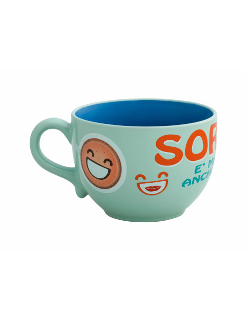 STONEWARE SMILE JUMBO CUP | Brandani