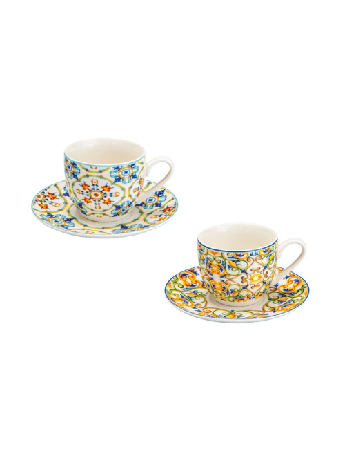 TAZZINA CAFFE MEDICEA SET 2 PZ NEW BONE CHINA  | Brandani