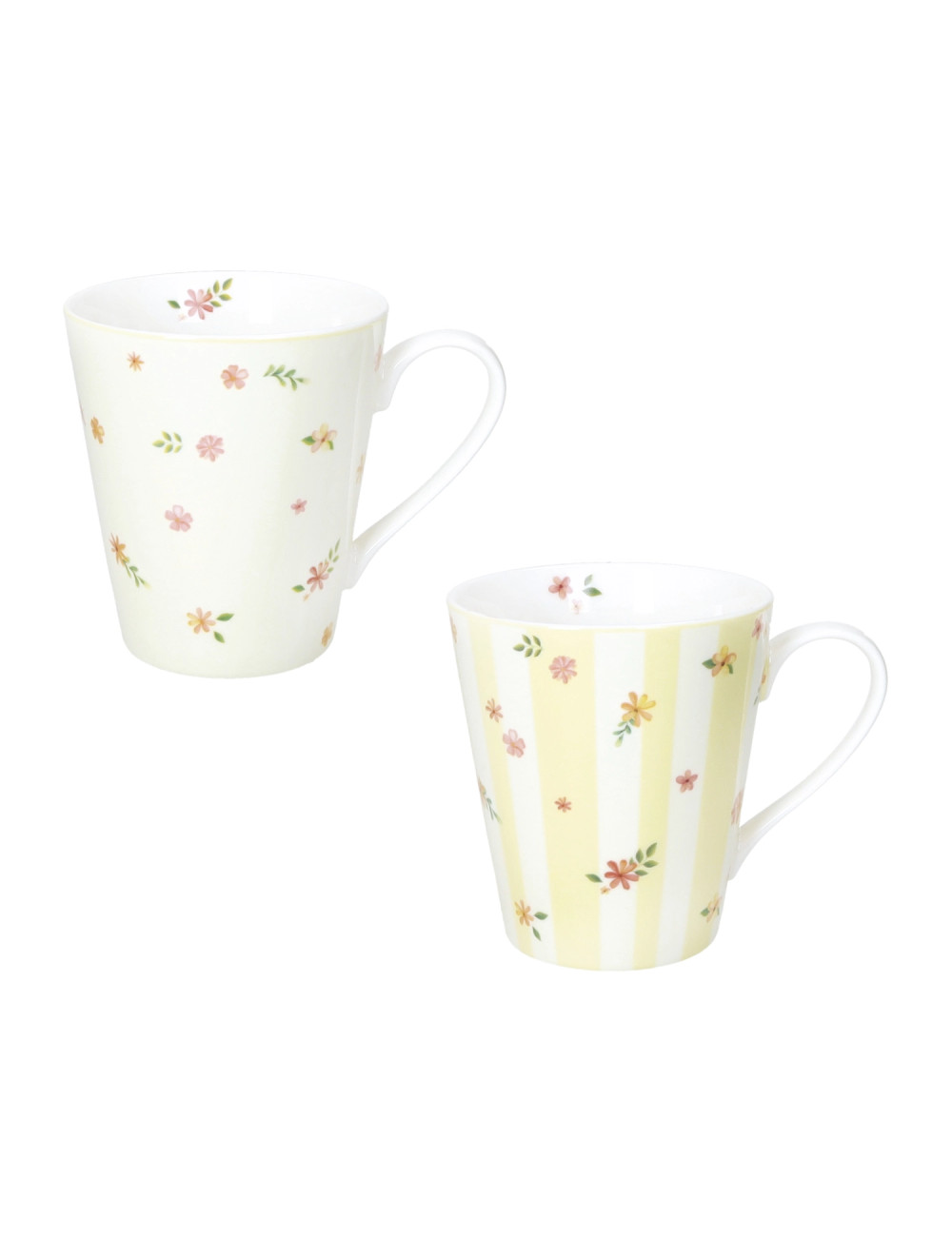 MUG POLLINE GIALLO SET 2 PZ NEW BONE CHINA | Brandani