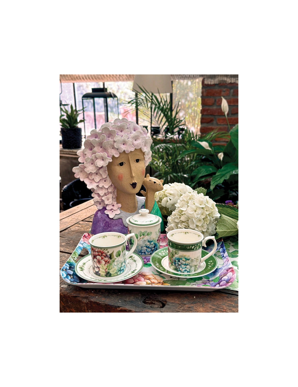 TAZZA FLORA SET 2 PZ NEW BONE CHINA | Brandani