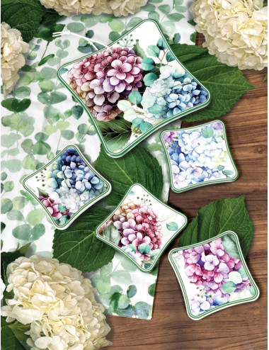 DECORATION FLORA SET 4 PZ CERAMICA/SUGHERO | Brandani