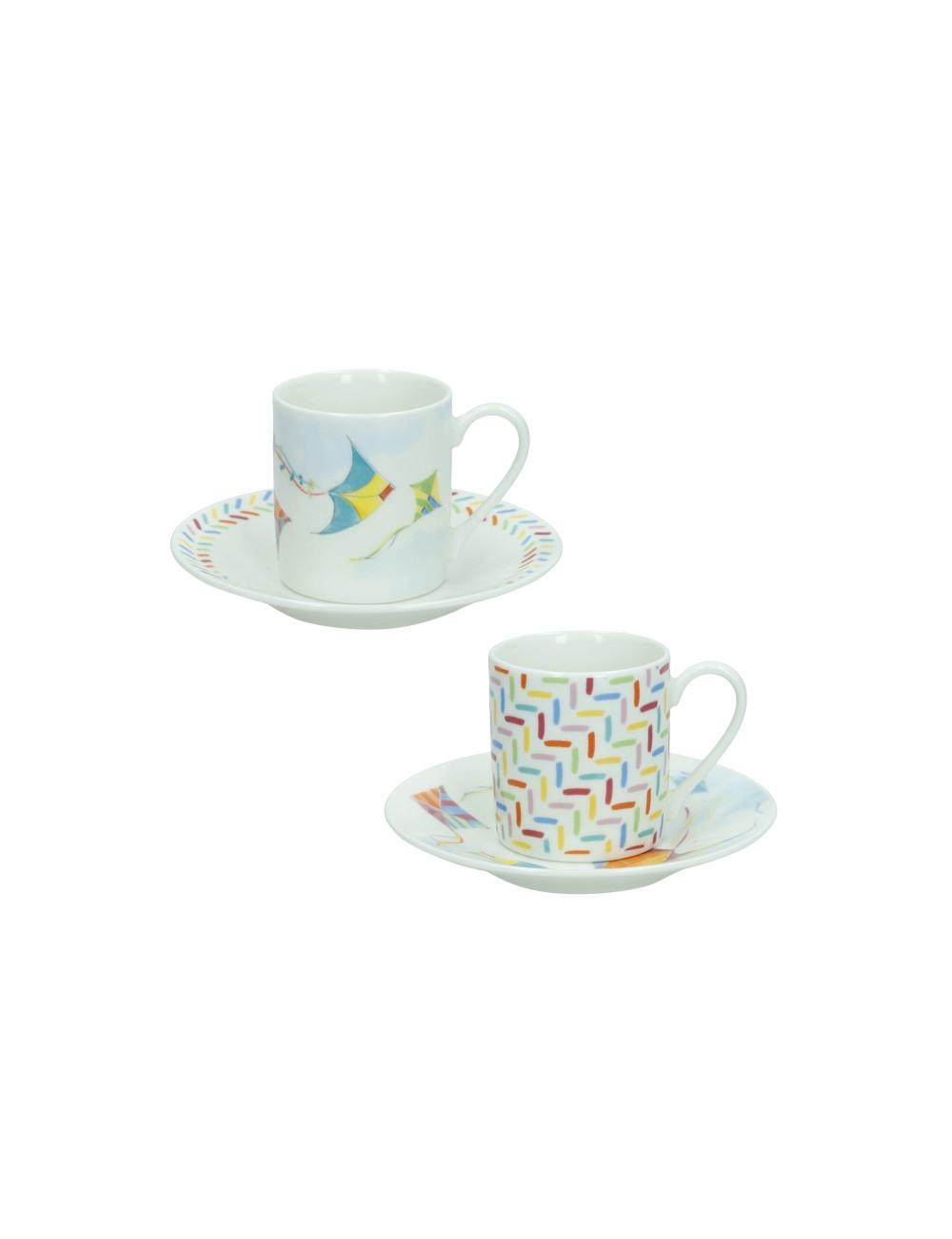 TAZZINA CAFFE' ARIA SET 2 PZ NEW BONE CHINA  | Brandani