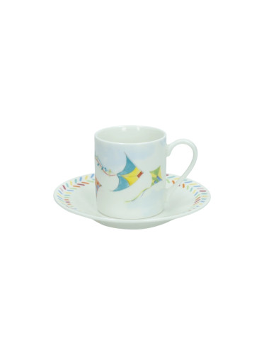 TAZZINA CAFFE' ARIA SET 2 PZ NEW BONE CHINA  | Brandani