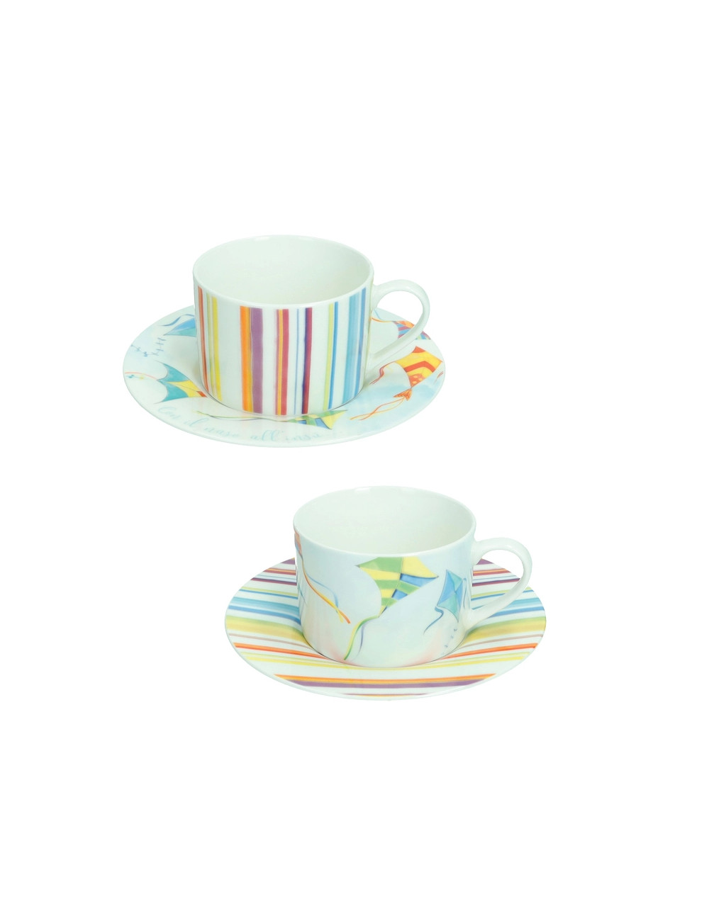 TAZZA THE' ARIA SET 2 PZ NEW BONE CHINA  | Brandani