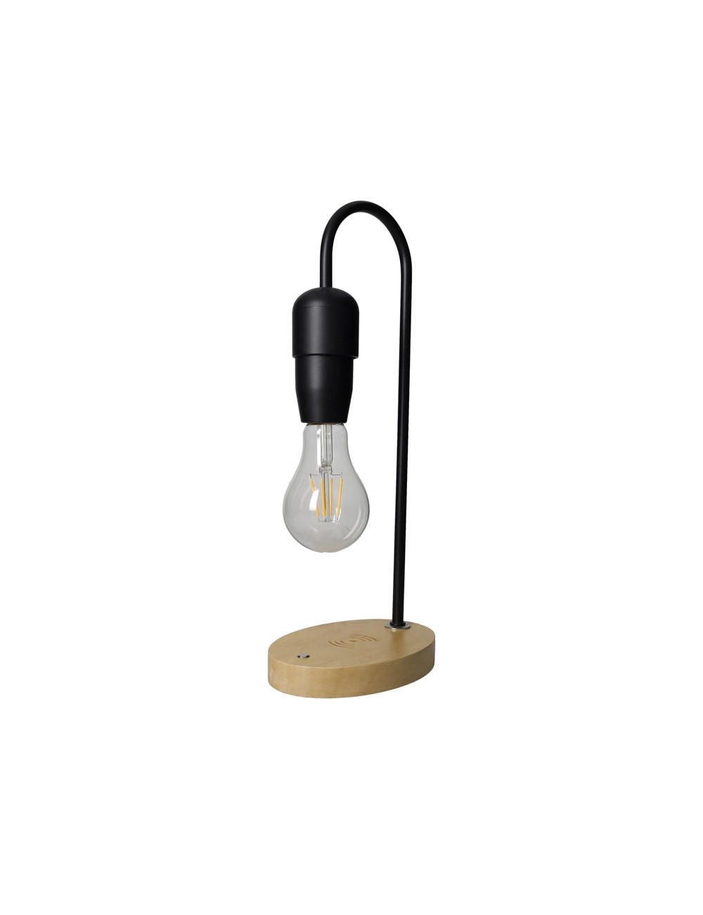 LAMPADA STACCA & GO NERO METAL C/BASE LEGNO PER RICARICA SM | Brandani