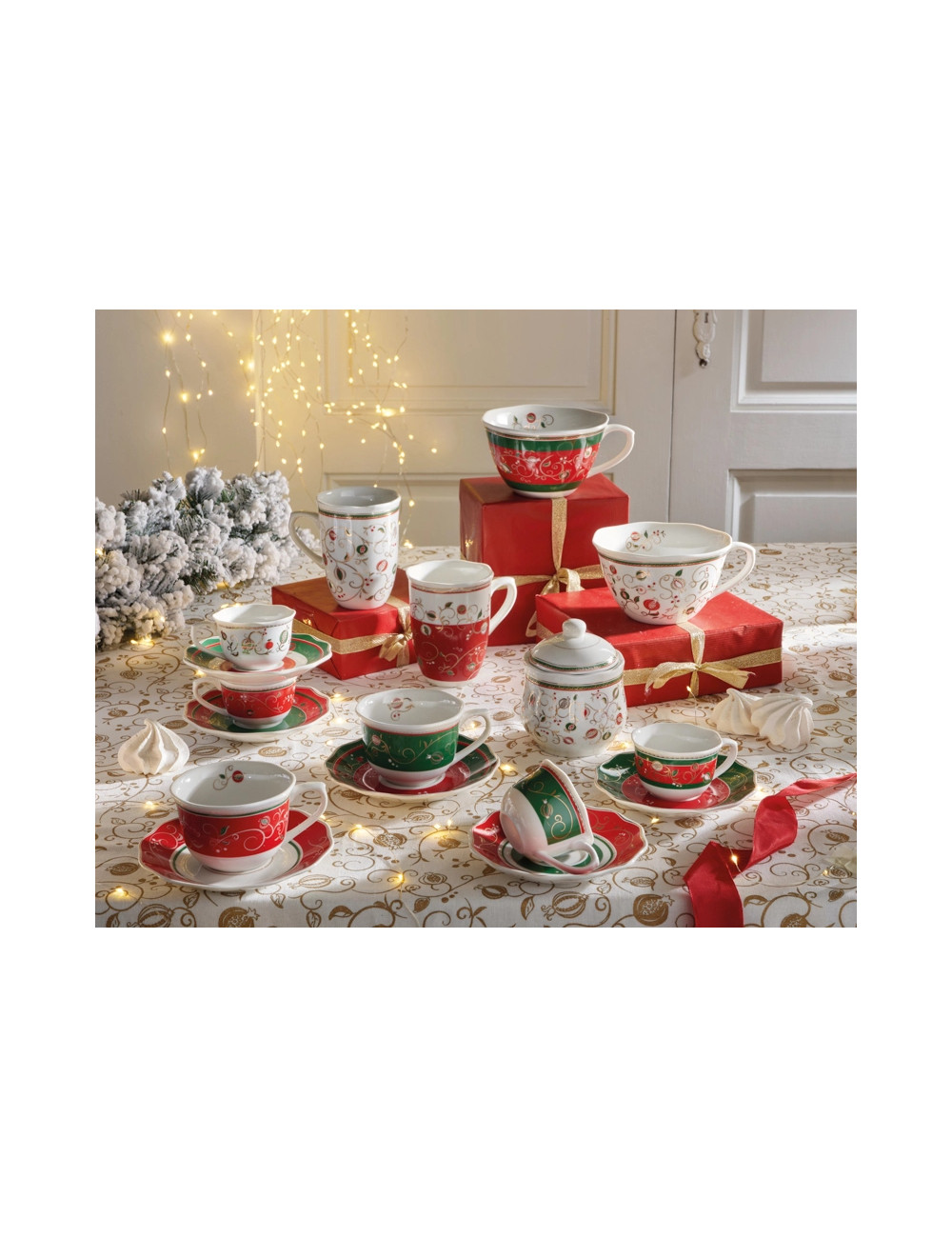 TEMPO DI FESTA 2 PCS PORCELAIN COFFEE CUPS SET | Brandani