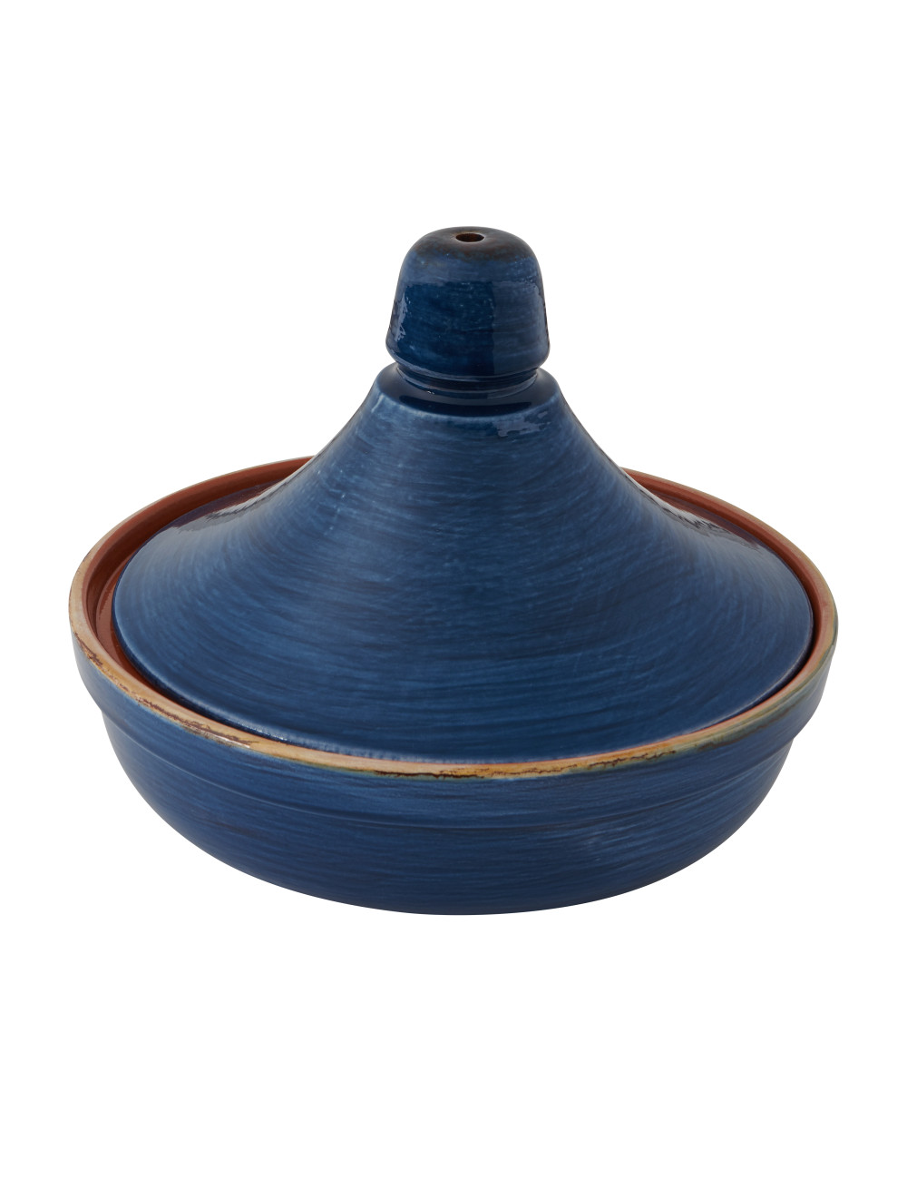 TAJINE BLU CON COPERCHIO TERRACOTTA DA FUOCO | Brandani