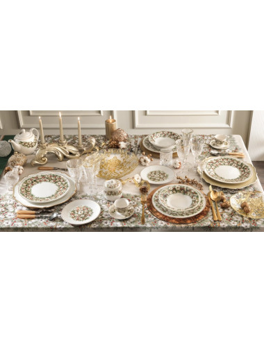 SCALLOPED CHAMPAGNE UNDERPLATE PP 4 PC SET | Brandani