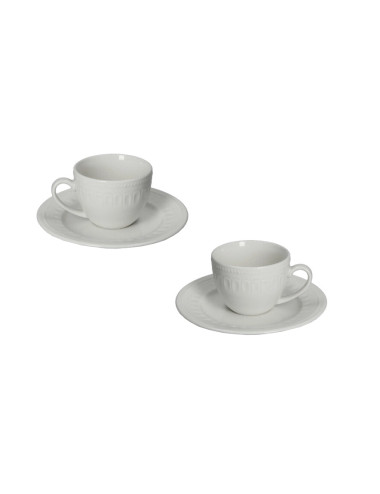 TAZZINA CAFFE SENZATEMPO SET 2 PZ NEW BONE CHINA | Brandani