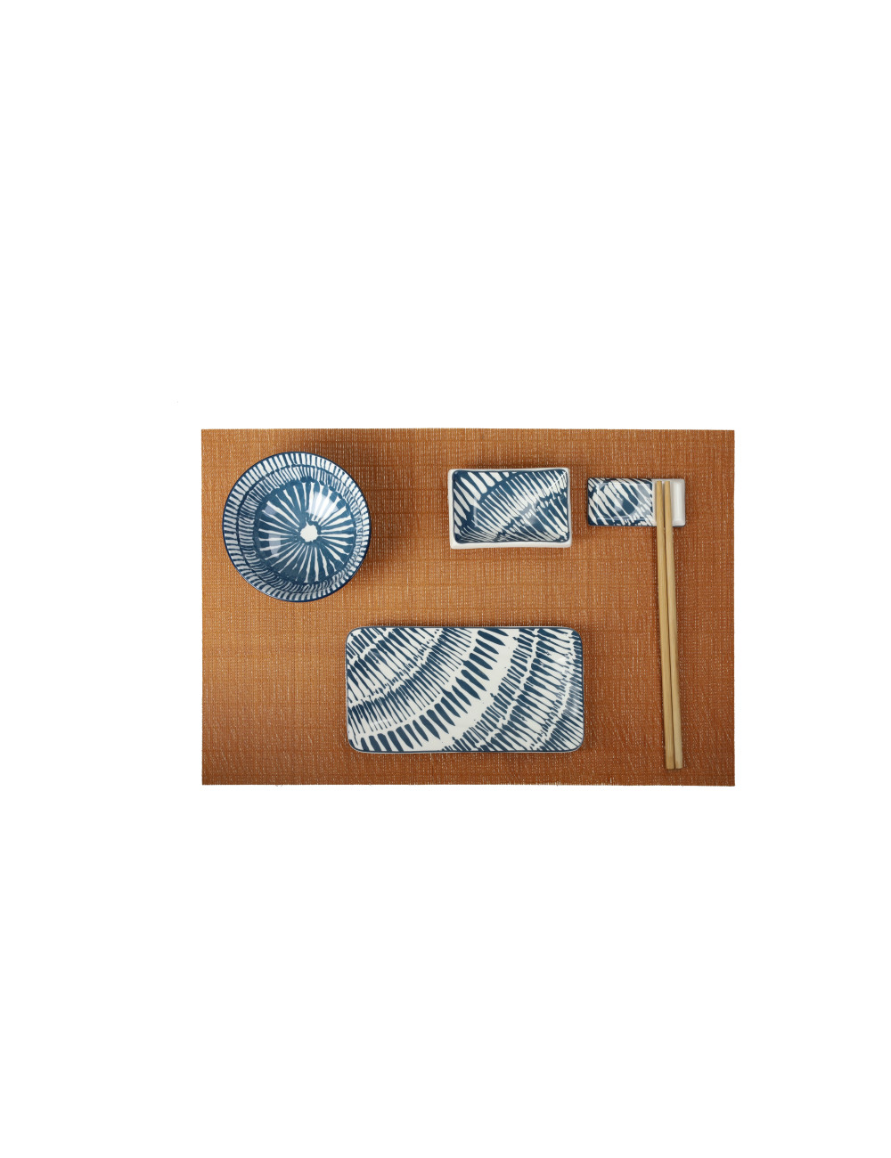 SUSHI SET 12 PZ PORCELLANA/BAMBU' | Brandani