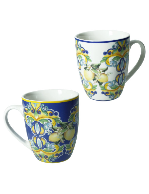 MUG CITRUS SET 2 PZ PORCELLANA | Brandani