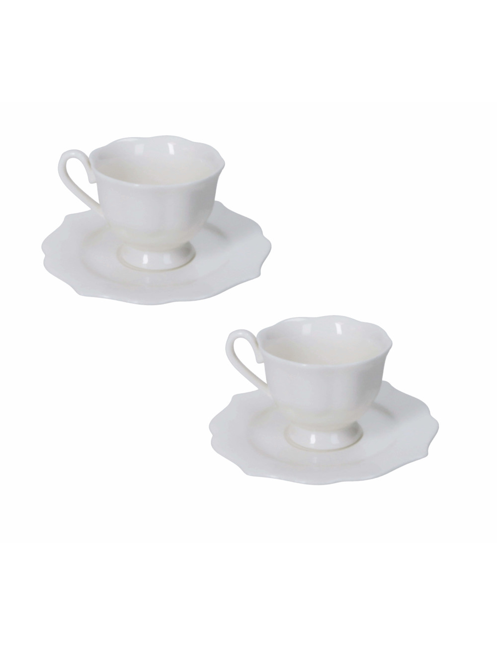 TAZZINA CAFFE QUEEN SET 2 PZ NEW BONE CHINA | Brandani