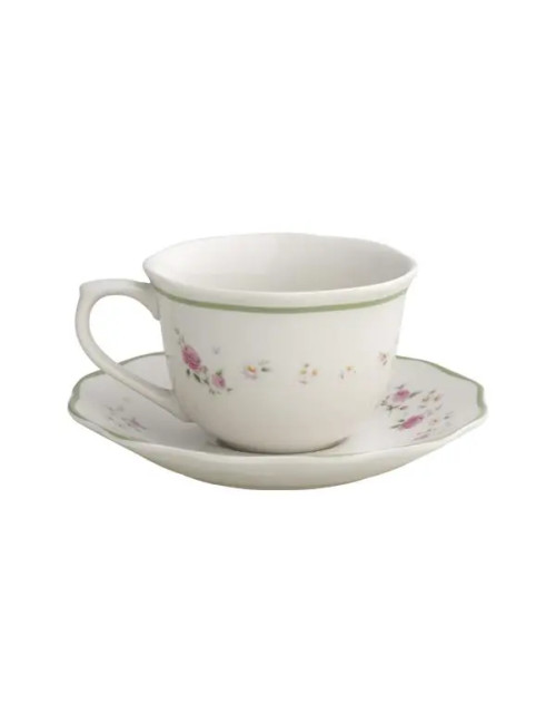 TAZZA THE NONNA ROSA SET 2 PZ PORCELLANA | Brandani