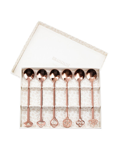 CUCCHIAINO ROSE GOLD SET 6 PZ INOX | Brandani