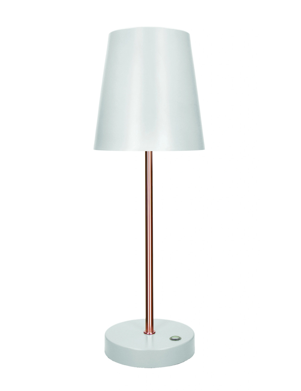 ALTAIR LED TOUCH LAMP WHITE/ROSE GOLD METAL | Brandani