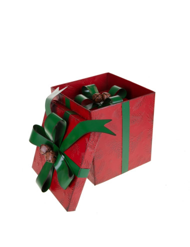 METAL GIFT BOXES W/BOW 2 PC SET | Brandani