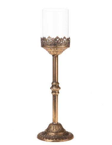 CHAMPAGNE 1 FLAME CANDLE HOLDER | Brandani