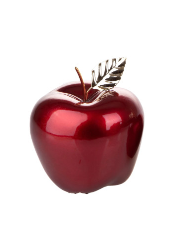 CERAMIC APPLE W/GOLD LEAF | Brandani