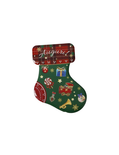 CERAMIC CHRISTMAS STOCKING MAGNETS 4 PC SET | Brandani