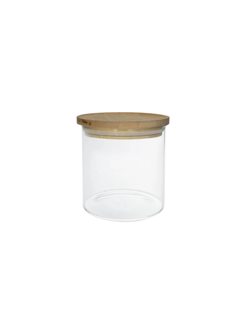 BARATTOLO VETRO BOROSILICATO C/COPERCHIO BAMBOO 500ML  | Brandani