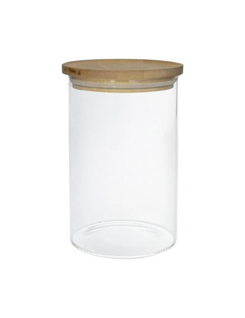 BARATTOLO VETRO BOROSILICATO C/COPERCHIO BAMBOO 1100ML | Brandani