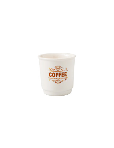 NEW BONE CHINA COFFEE CUP ASSORTED COLORS AND DECORATIONS  | Brandani