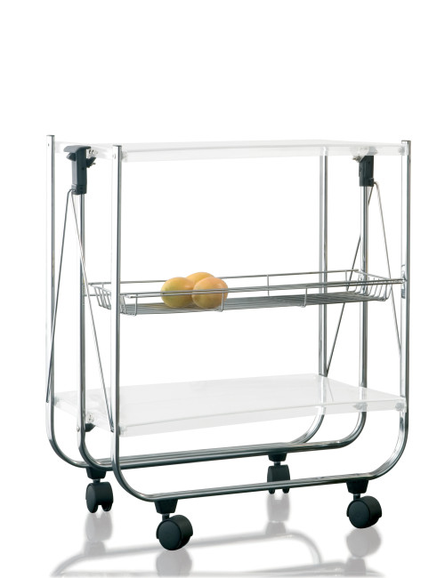 TRANSPARENT FOLDABLE TROLLEY ACRYLIC | Brandani