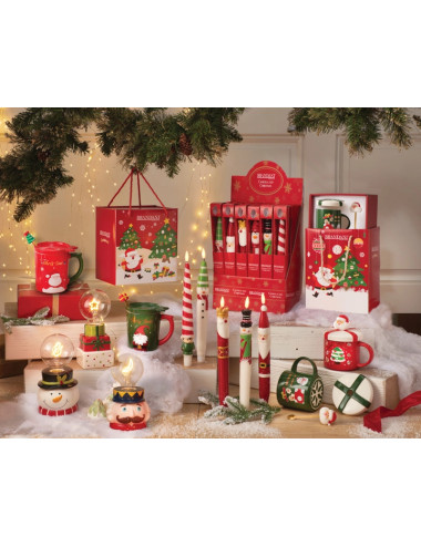 CANDELA CHRISTMAS LED DECORI E COLORI ASSORTITI DISPLAY PAR | Brandani