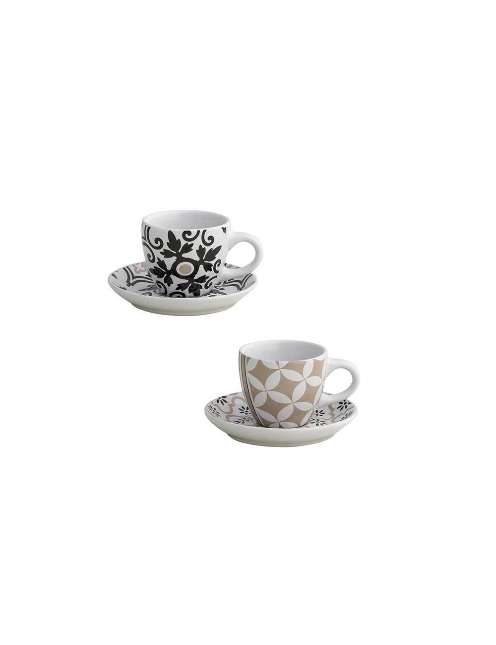 TAZZINA CAFFE ALHAMBRA SET 2 PEZZI IN PORCELLANA | Brandani