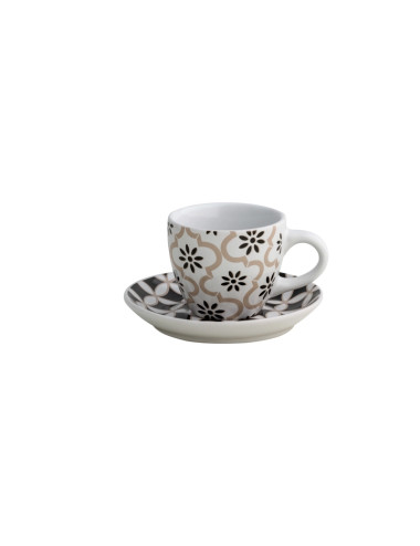 TAZZINA CAFFE ALHAMBRA SET 2 PEZZI IN PORCELLANA | Brandani