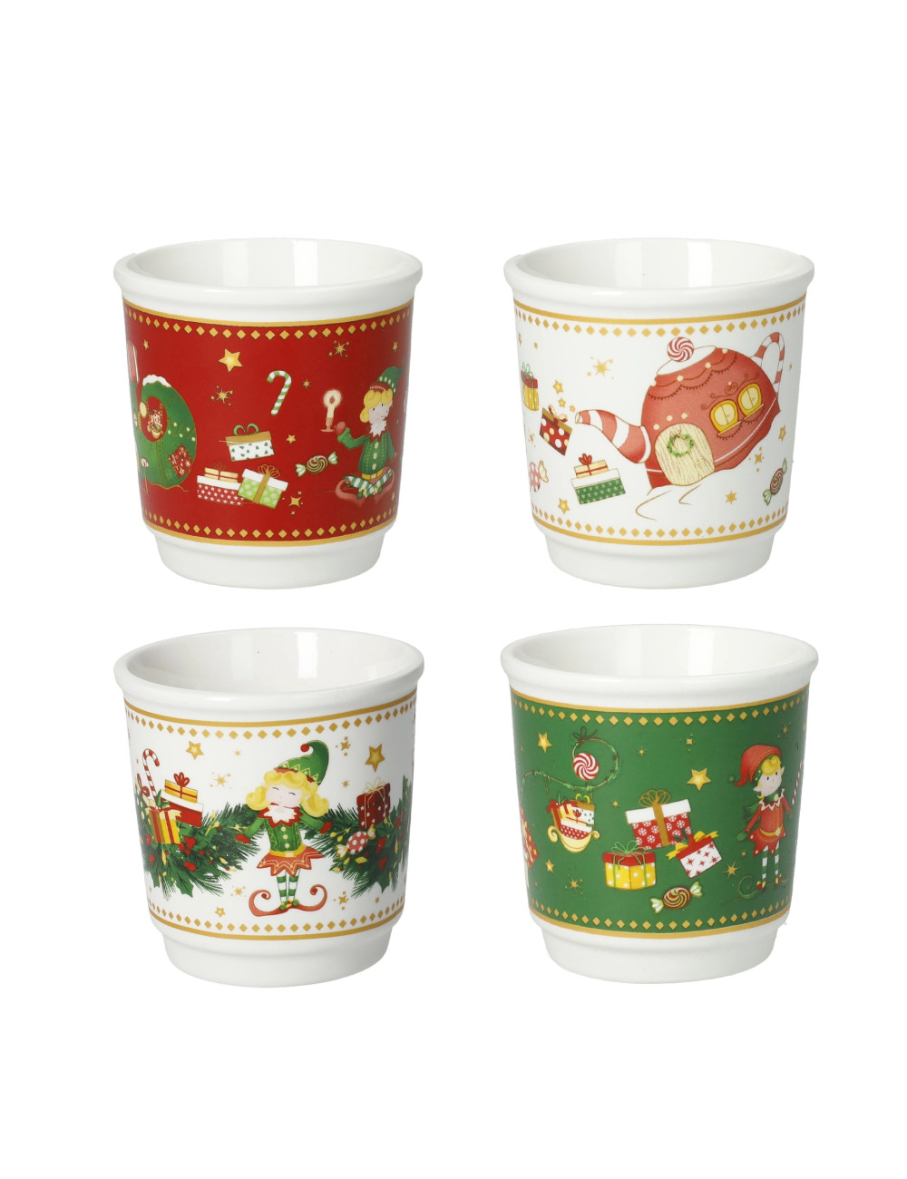 BICCHIERINO ELFOMAGIA SET 4 PZ NEW BONE CHINA | Brandani