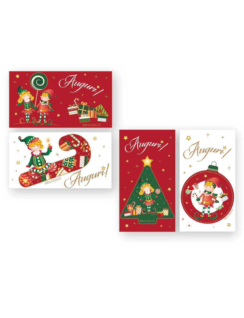 MAGNETI ELFOMAGIA AUGURI SET 4 PZ CERAMICA | Brandani