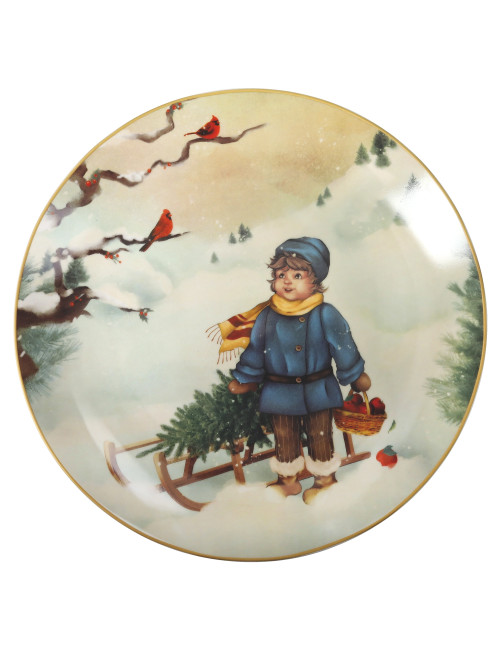 CUCCIOLI PORCELAIN PLATE (BOY) | Brandani