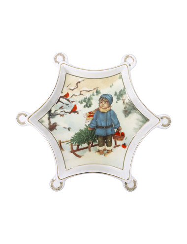 CUCCIOLI NEW BONE CHINA BOY TRAY | Brandani