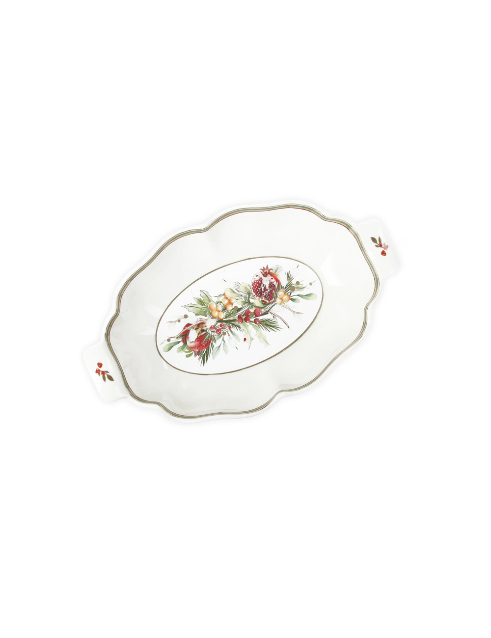 PORCELAIN CAROL OVAL STARTERS TRAY | Brandani