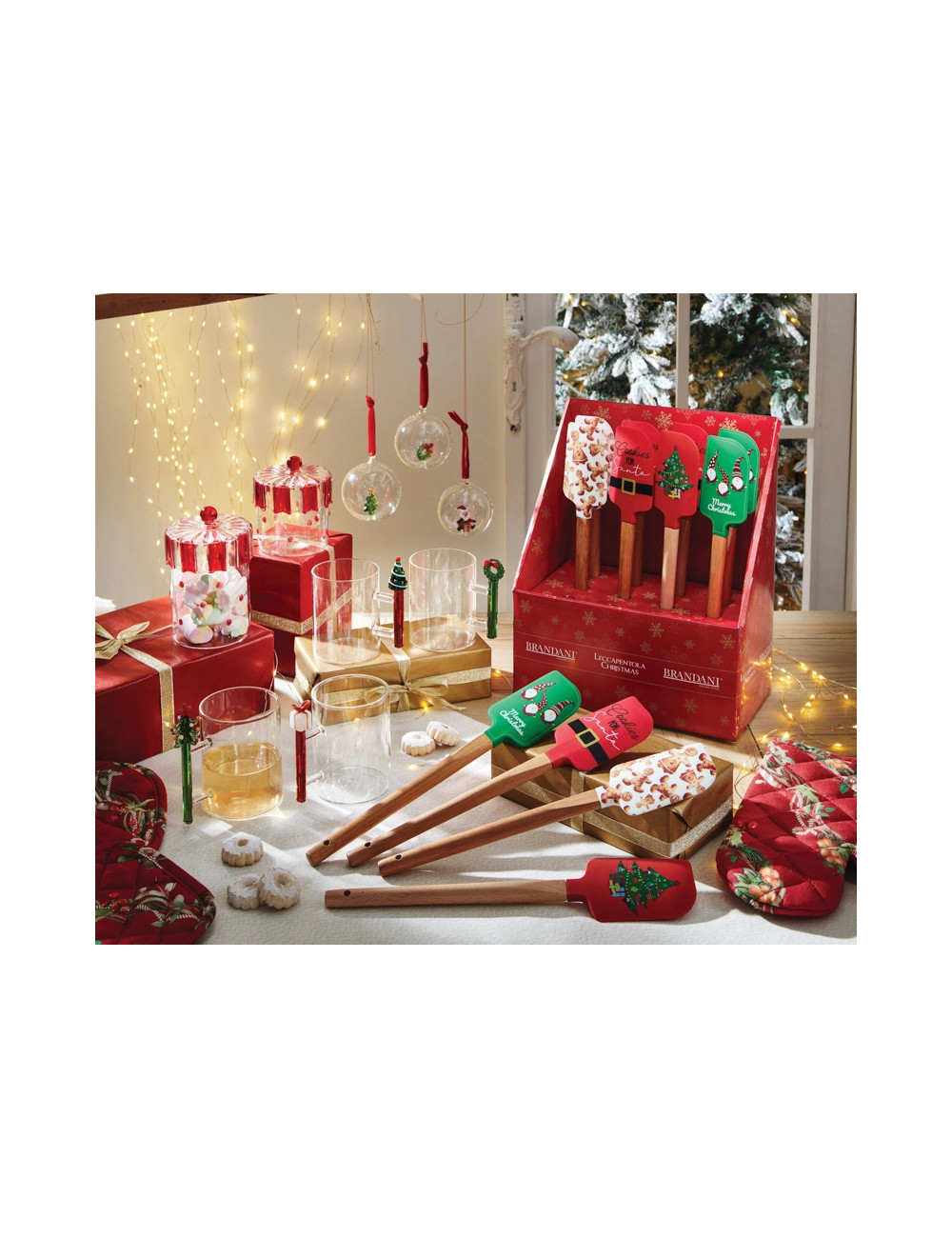 MUG W IL NATALE SOGGETTI NATALIZI ASSORTITI SET 2 PZ VETRO | Brandani