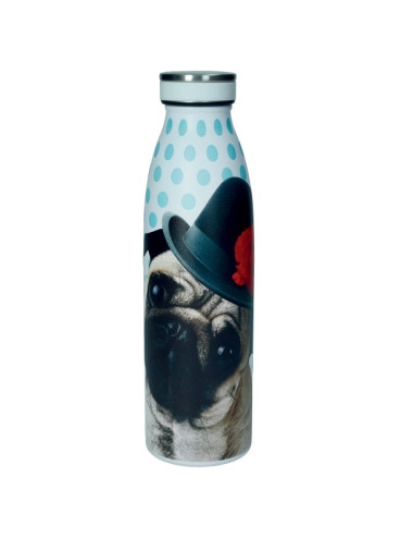 BOTTIGLIA TERMICA FUNNY ZOO 500ML C/CHIUS ERM SOGG.ASS INOX | Brandani