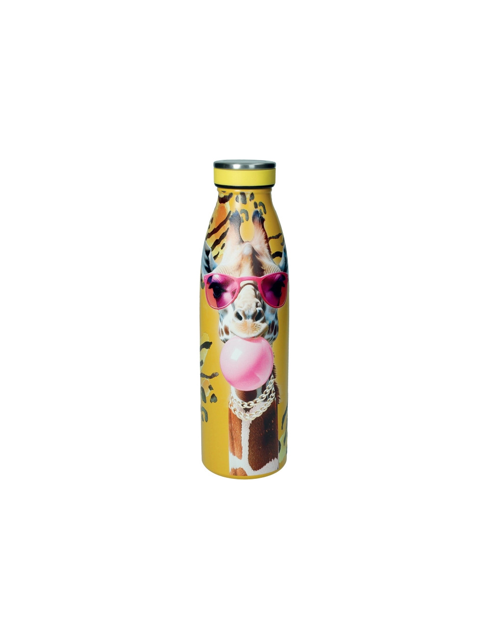 BOTTIGLIA TERMICA FUNNY ZOO 500ML C/CHIUS ERM SOGG.ASS INOX | Brandani