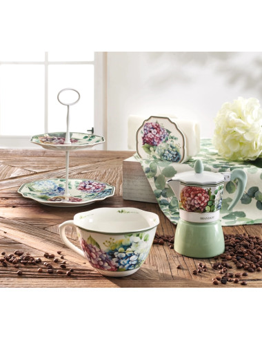 TAZZA COLAZIONE FLORA PORCELLANA | Brandani