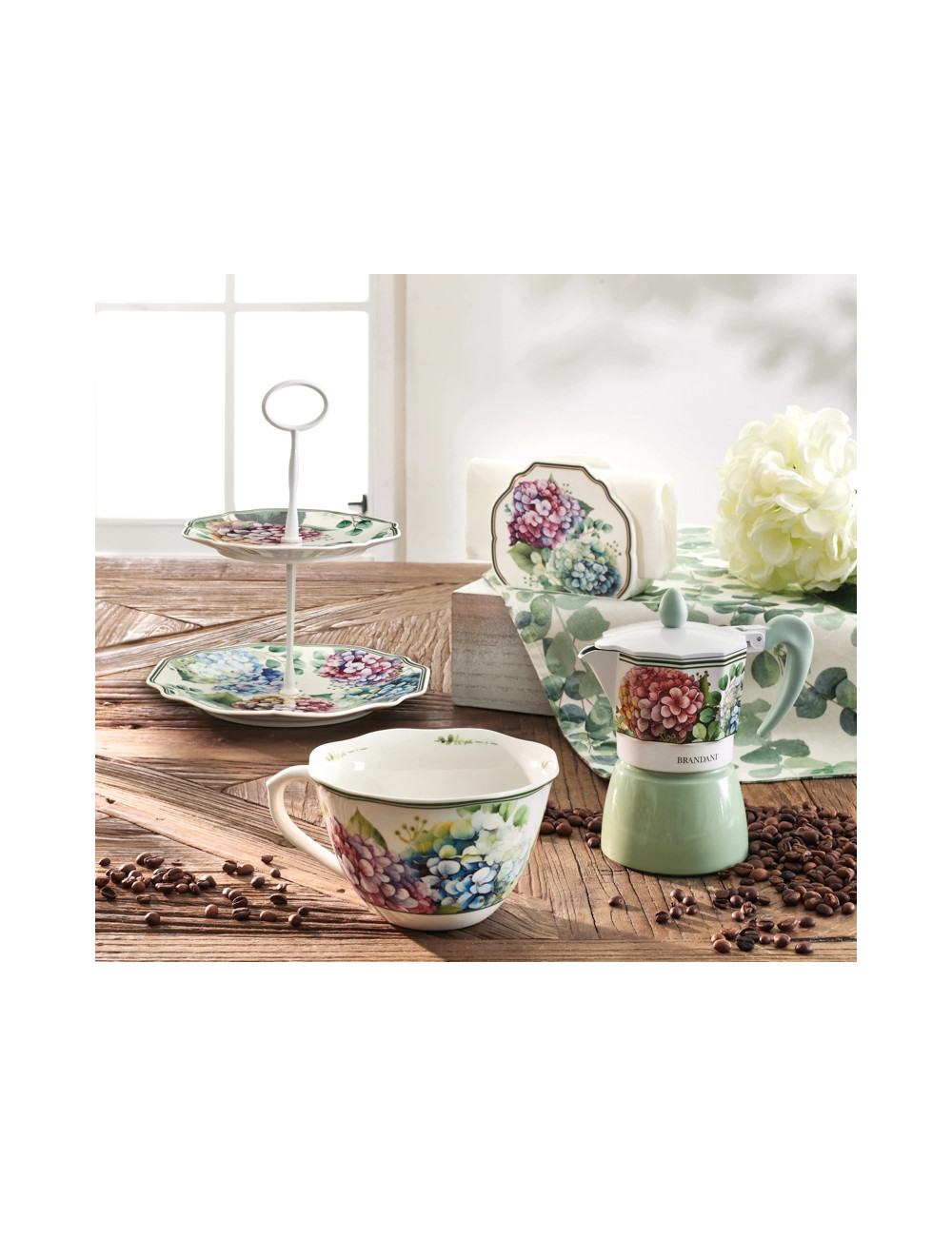 TAZZA COLAZIONE FLORA PORCELLANA | Brandani